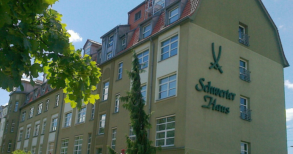 Schwerter-Haus in Dresden, vormals Schokoladenfabrik von Riedel & Engelmann