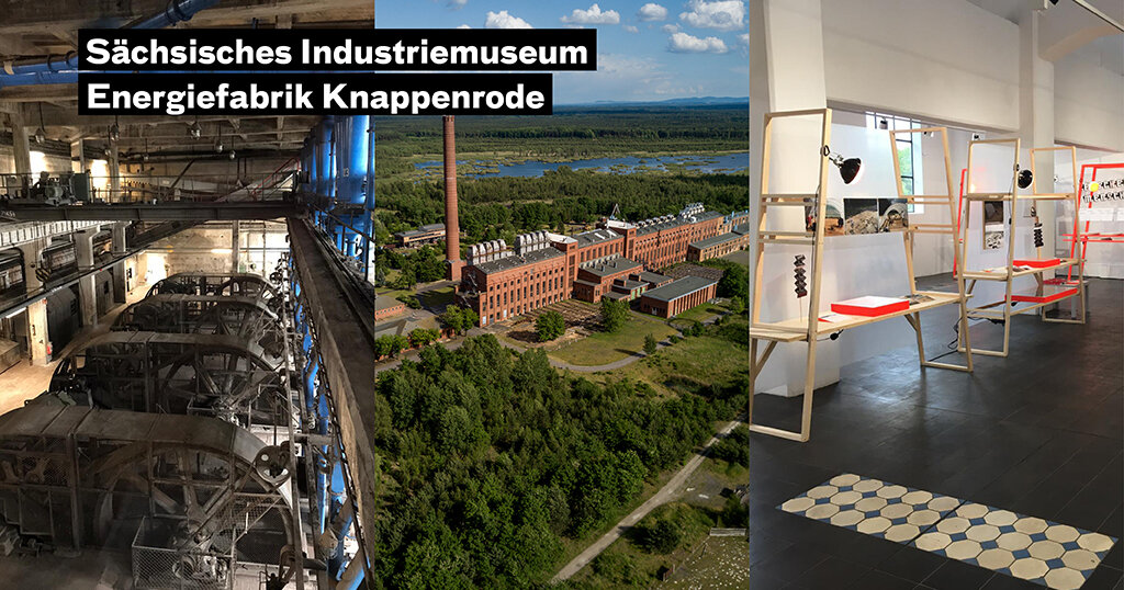 Energiefabrik Knappenrode, Fotos: Kulturstiftung des Freistaates Sachsen/Sophia Littkopf (rechts und links), Energiefabrik Knappenrode (Mitte)