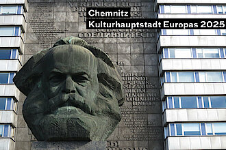 Dss Karl-Marx-Denkmal in Chemnitz, Foto: Kulturstiftung des Freistaates Sachsen